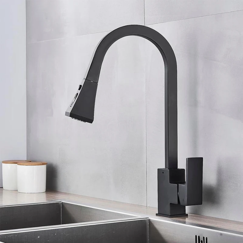 Black Pull Down Faucet